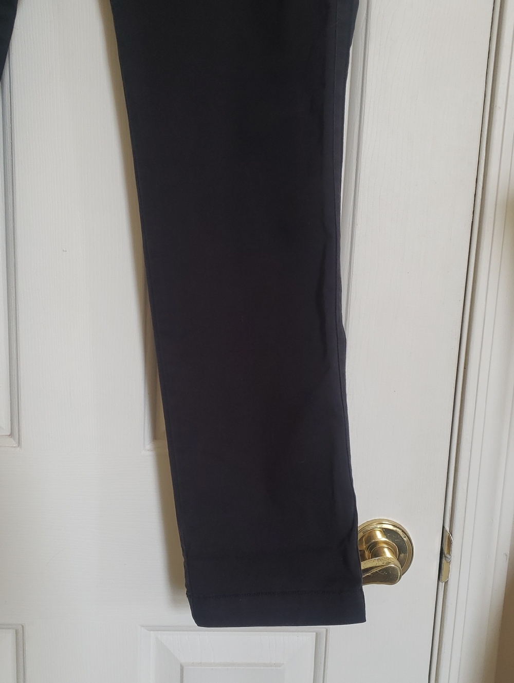 GAP Black Girlfriend Chino Pants Satin Tuxedo Stripe 10 Tall NWT - Picture 8 of 14